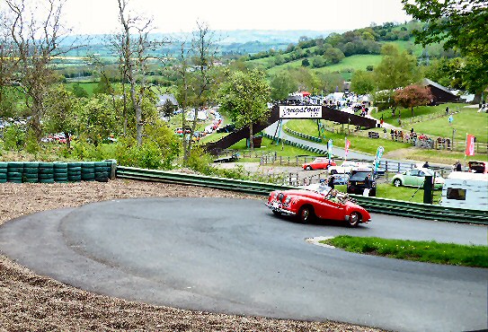 Jowett Jupiter on Prescott hill climb May 2010