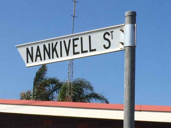 Nankivell street sign Mumby Bay Australia