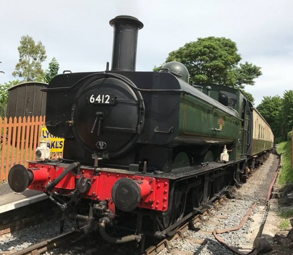 Steam locomotive well preserved